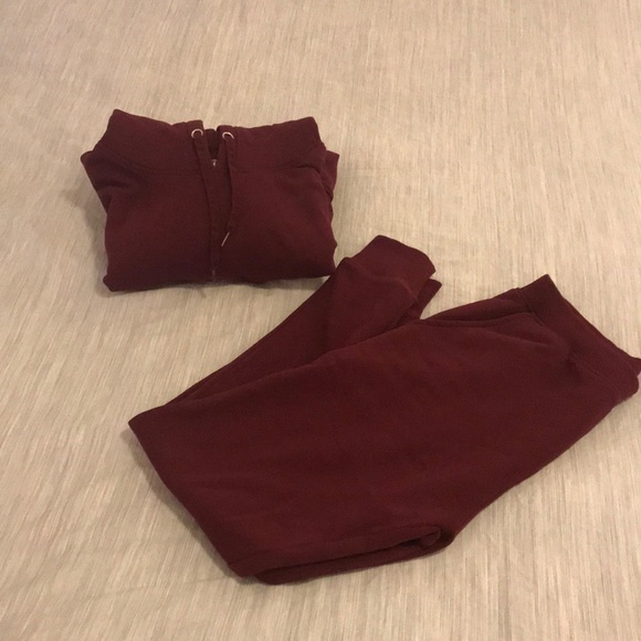 Hero Pants - Maroon 2 piece matching jogger set